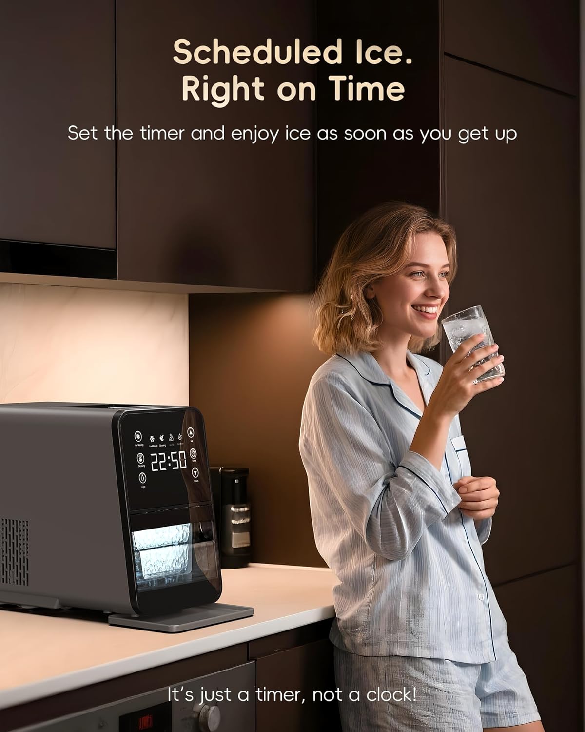 Ecozy Chillio Nugget Ice Maker Countertop IM-NS331A