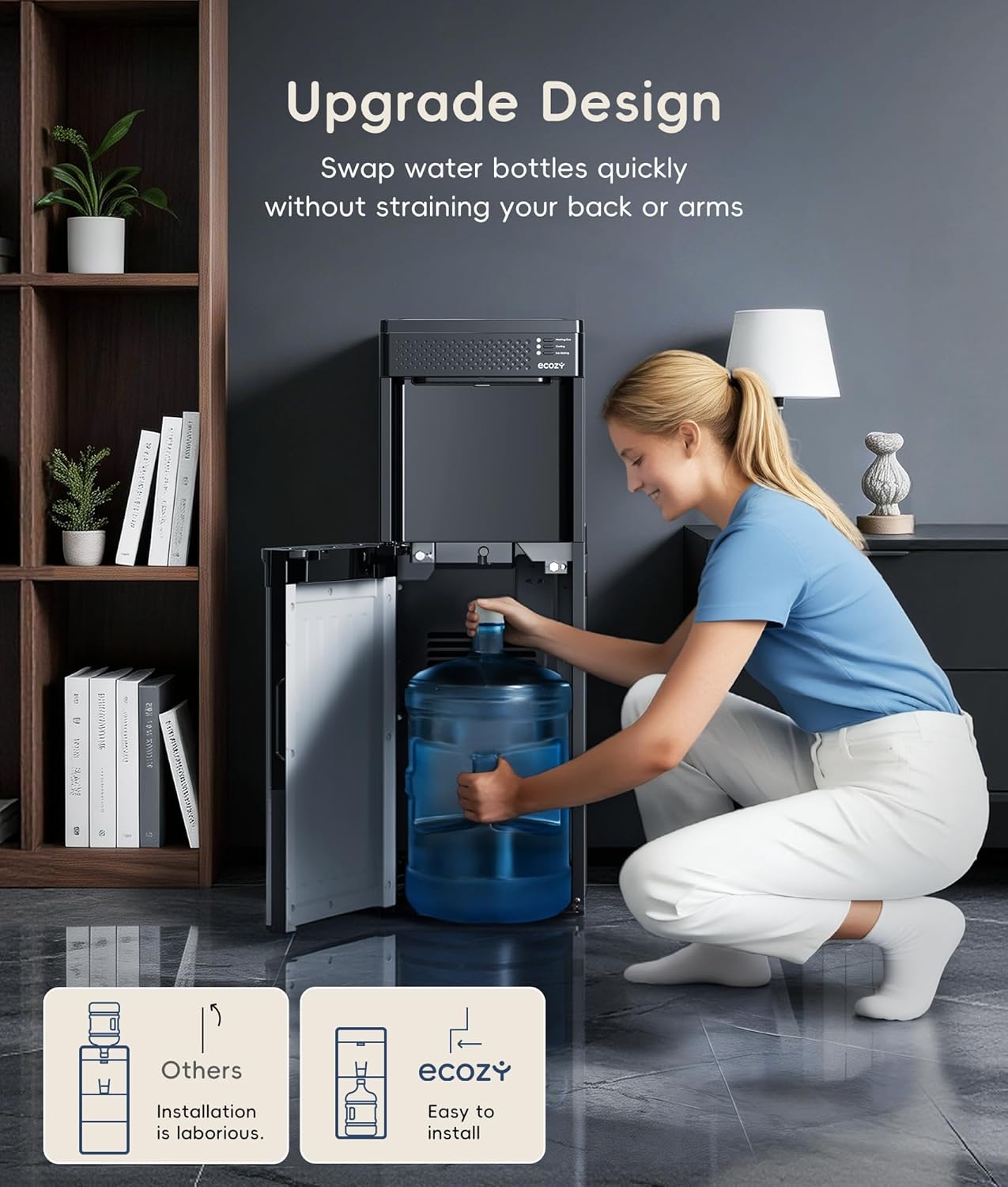 Ecozy Chillio 4-in-1 Water Dispenser with Ice Maker WC-BW342C