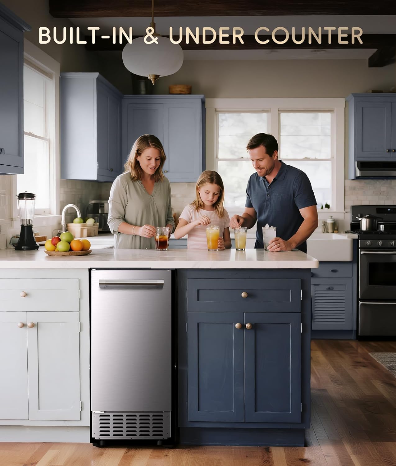 Ecozy Chillio Under Counter Nugget Ice Maker Machine IM-NB661A