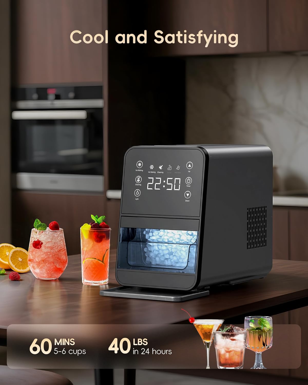 Ecozy Chillio Nugget Ice Maker Countertop IM-NS331A