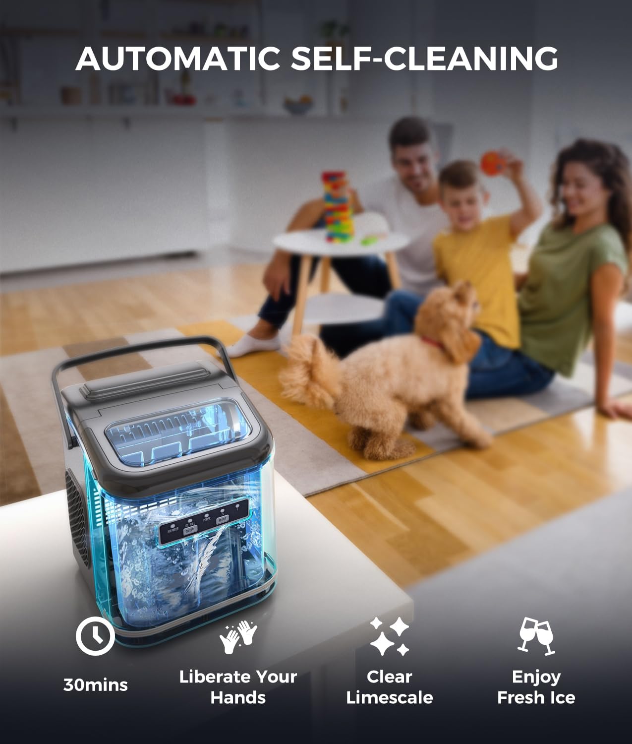 Ecozy Chillio Countertop Ice Maker IM-BS261C