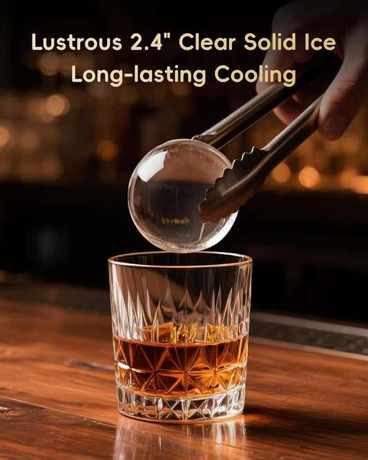 Ecozy Chillio 2.4" Clear Ice Ball Maker IM-BM322C