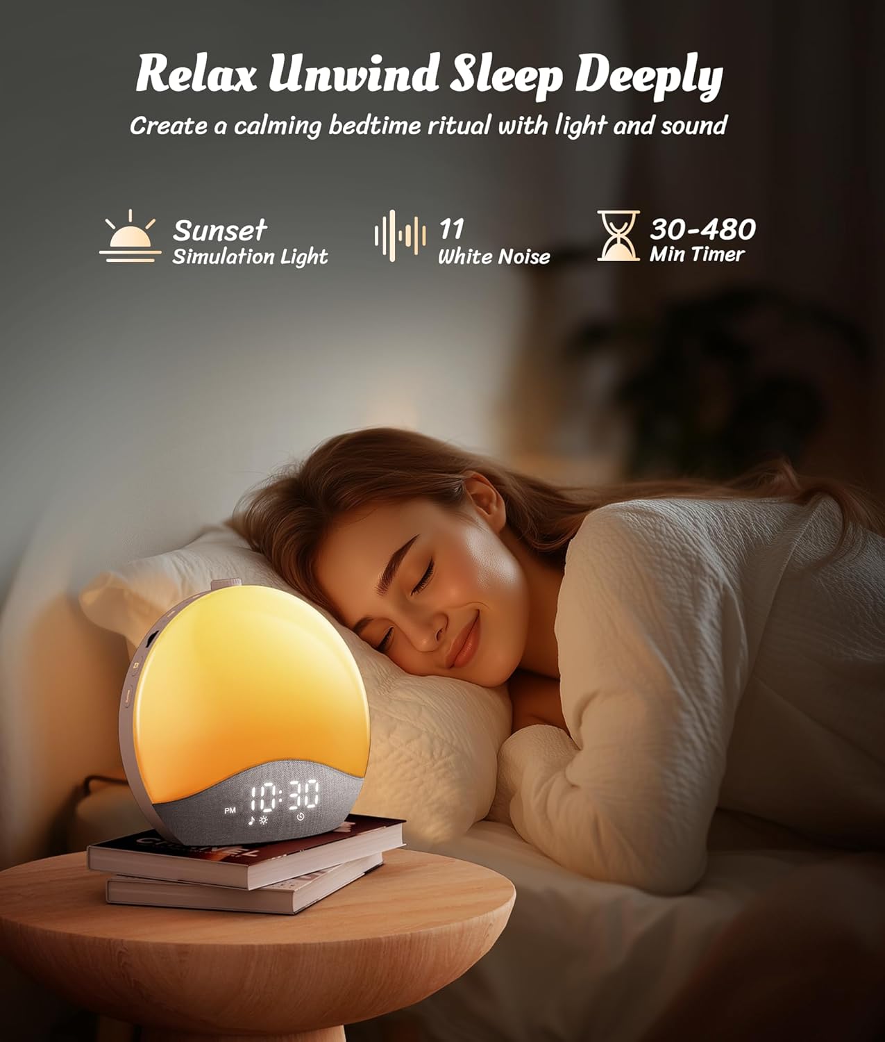 Ecozy Chillio Sunrise Alarm Clock AC-SCE60A