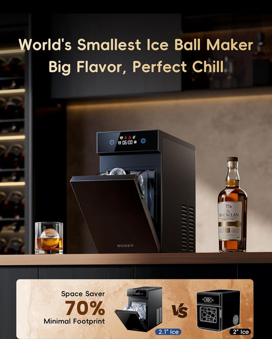 Ecozy Chillio 2.1" Clear Ice Ball Maker IM-BM102C