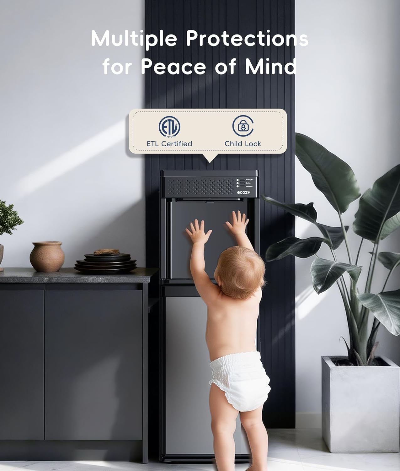 Ecozy Chillio 4-in-1 Water Dispenser with Ice Maker WC-BW342C