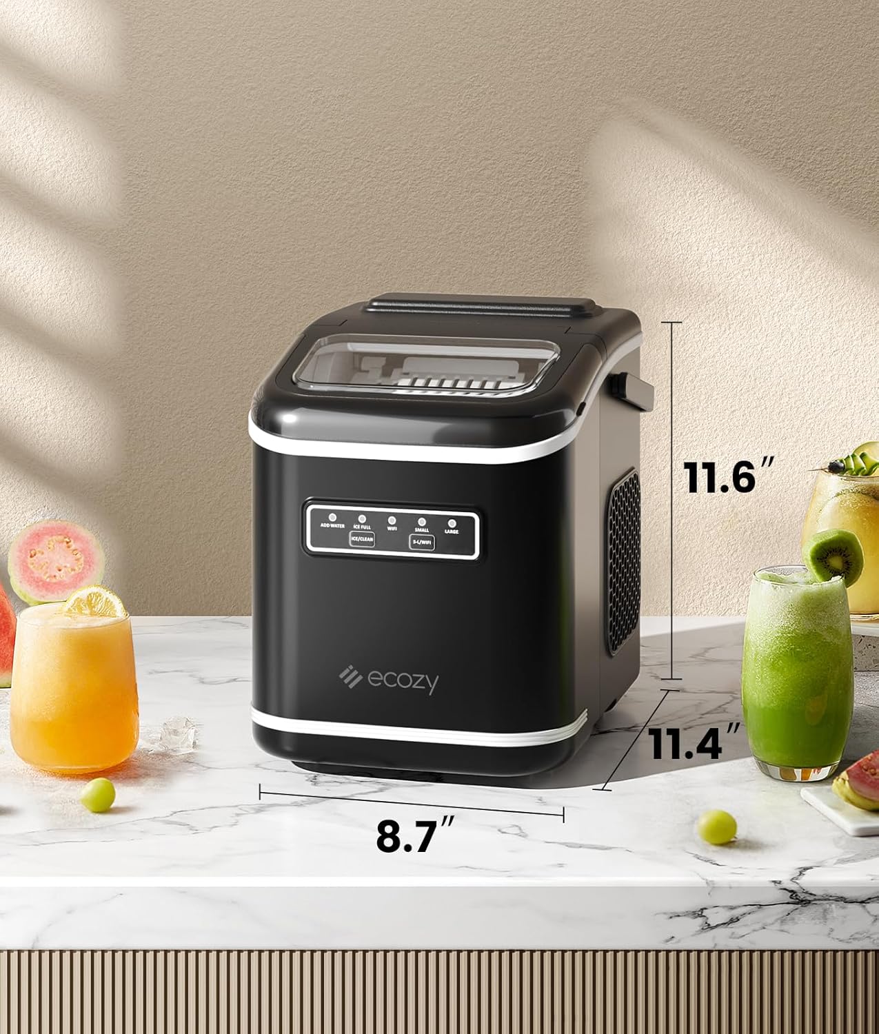 Ecozy Chillio Smart Ice Maker, Portable Ice Makers IM-BS261B