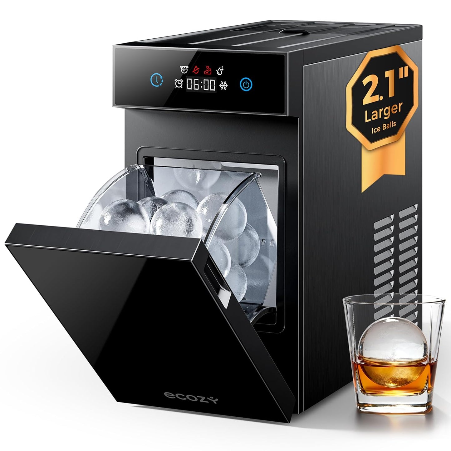Ecozy Chillio 2.1" Clear Ice Ball Maker IM-BM102C