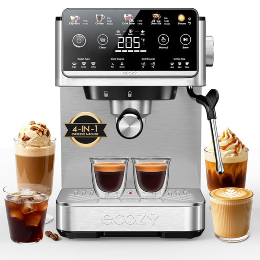 Ecozy Chillio 4-in-1 Espresso Machine and Coffee Maker CM-PM020A