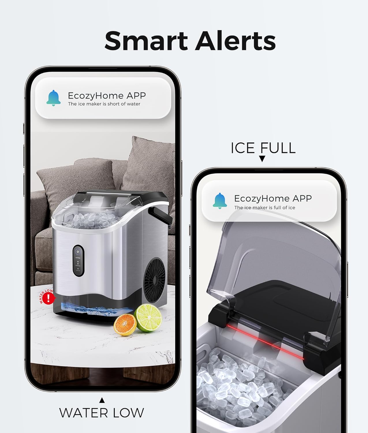 Ecozy Chillio Nugget Ice Maker Countertop Mistalo IM-NS280B