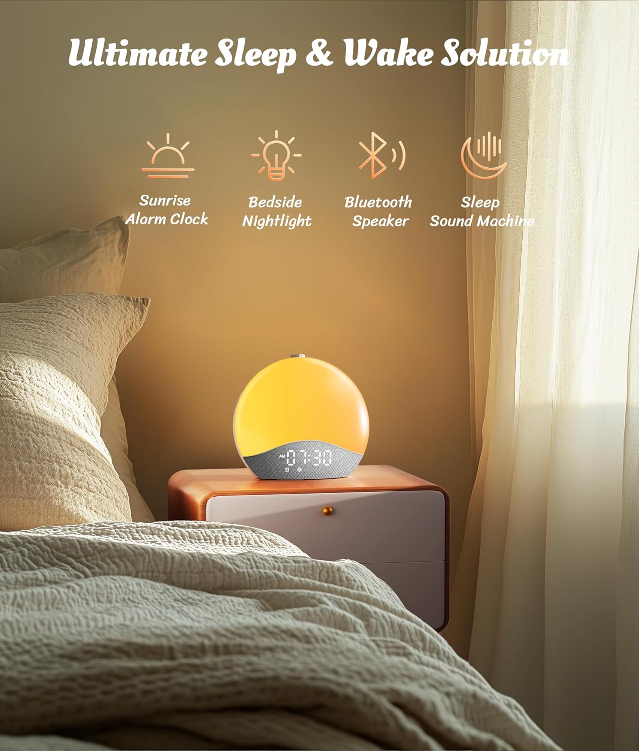 Ecozy Chillio Sunrise Alarm Clock AC-SCE60A